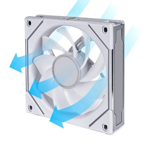 Lian Li UNI Fan SL-INF 140 Reverse Blade RGB White Case Fan, Single Pack